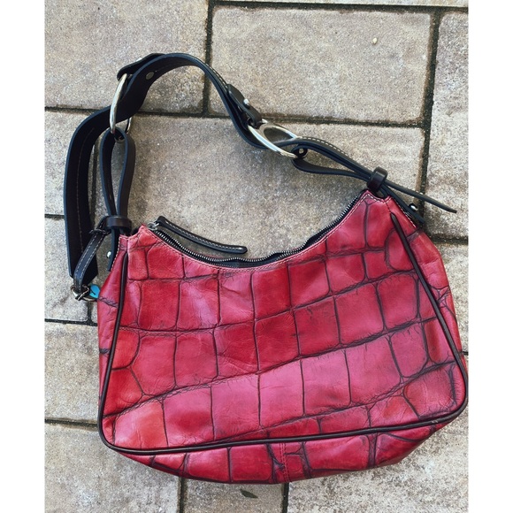 Dooney & Bourke Vintage Croc Leather Purse - Picture 2 of 4